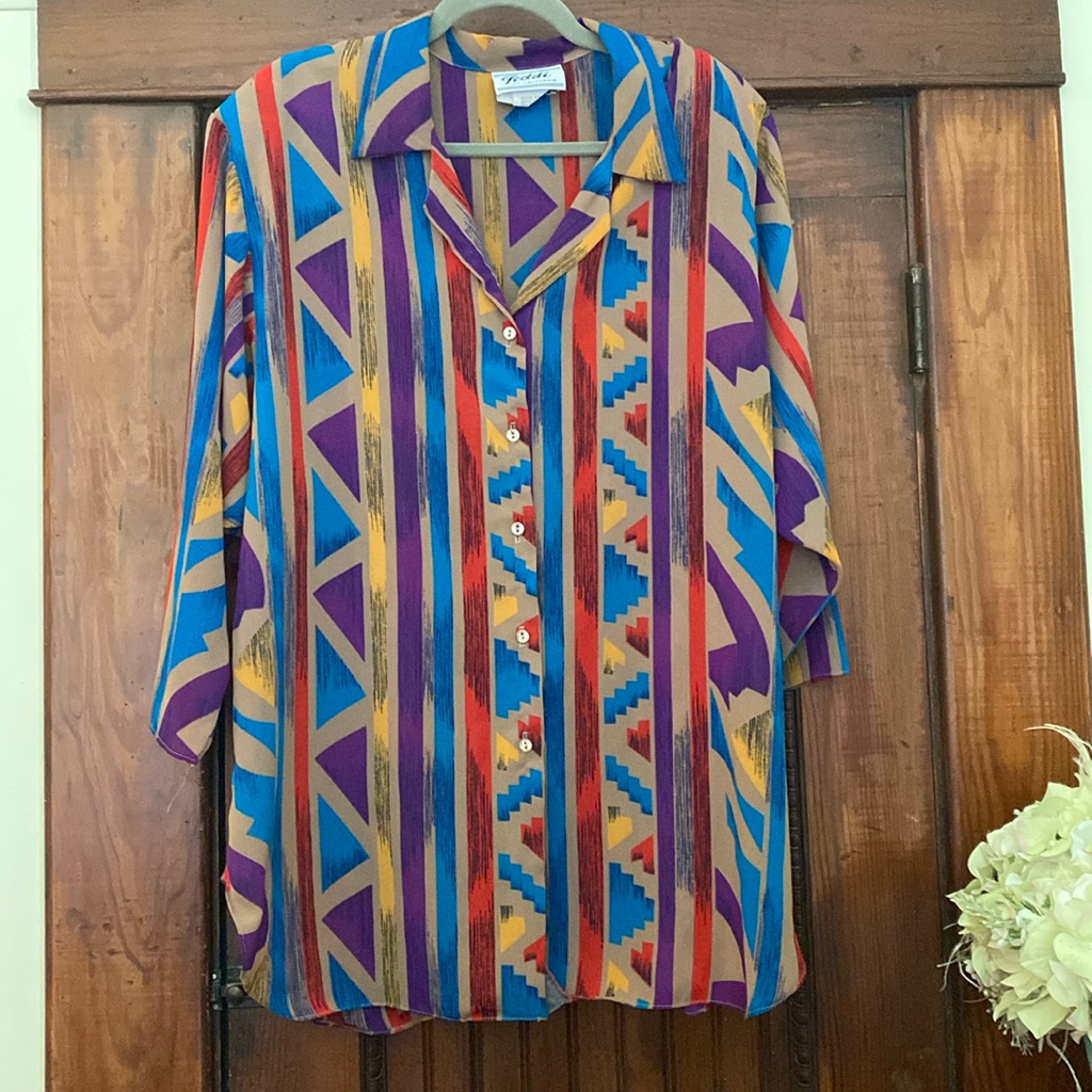 Vintage 1980s Teddi Of California Blouse